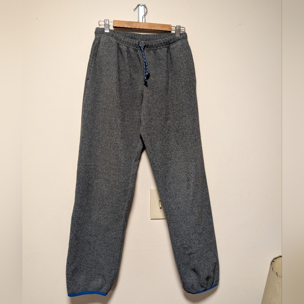 Patagonia Synchilla Fleece Pants Gray Blue Trim Men’s S Joggers